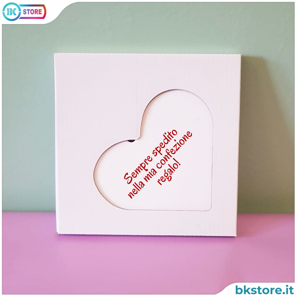 Cuore in ceramica personalizzato, idea regalo per Natale per le maestre, con nomi e classe