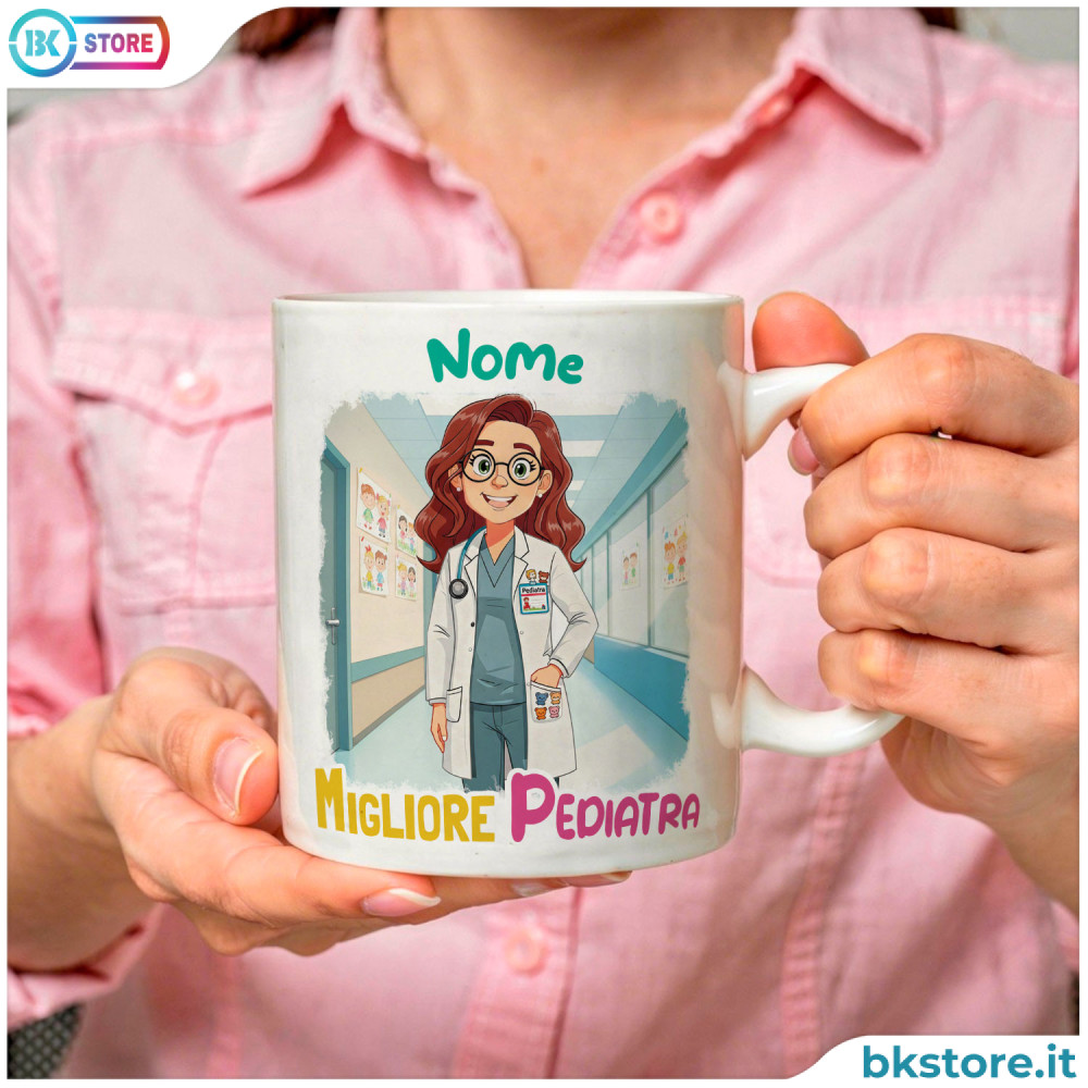 Tazza Pediatra Personalizzata con Avatar e Nome – Idea Regalo Originale