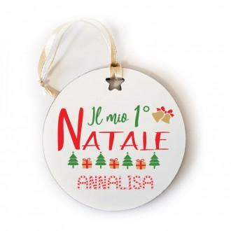 Addobbo Albero Natale Pallina Di Natale Il Mio Primo Natale Con Nome