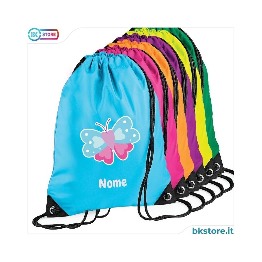 Zainetto personalizzato con scritta, cuore e nome gliterati Zainetto personalizzato con scritta, cuore e nome gliterati