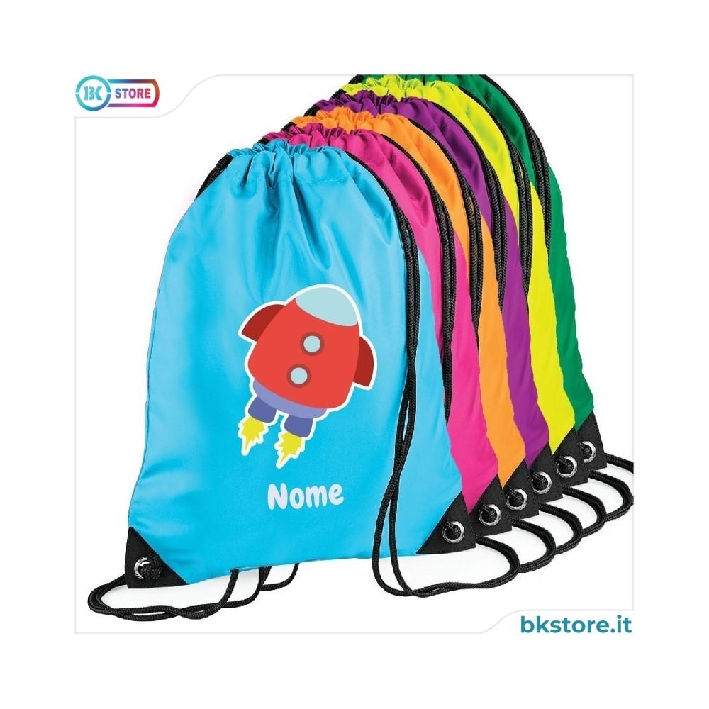 Zainetto personalizzato con scritta, cuore e nome gliterati Zainetto personalizzato con scritta, cuore e nome gliterati