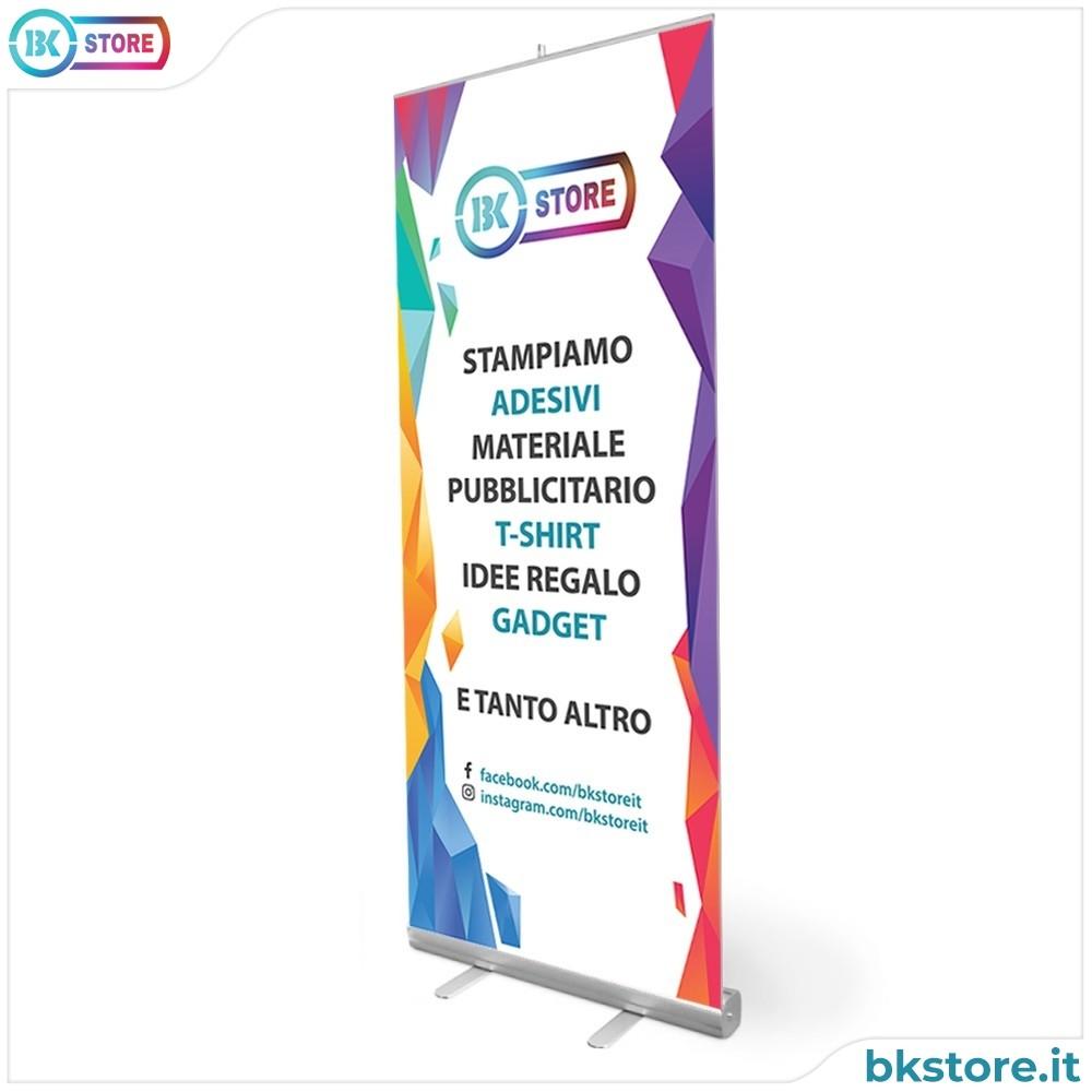 Roll Up Classic 85x200cm Stampa e Base