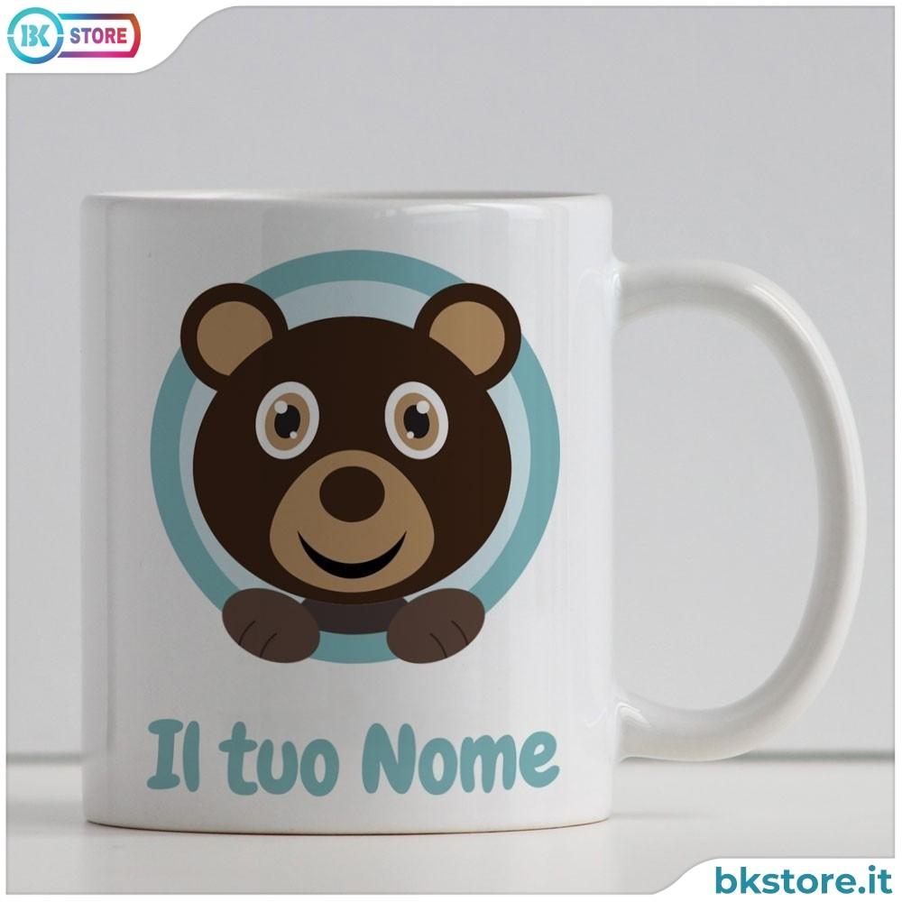 Tazza bambino con orsacchiotto e nome Tazza bambino con orsacchiotto e nome