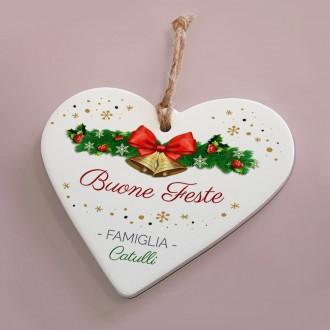 Cuori in ceramica personalizzati con una dedica o foto