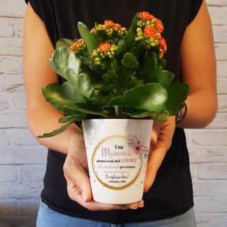 vaso fiori personalizzato per la mamma