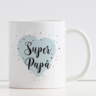 tazza personalizzata super papà con nome o dedica