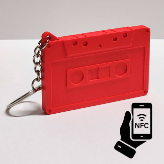 Portachiavi Cassetta Musicale NFC – Personalizzato con la tua canzone su YouTube, idea regalo vintage e tecnologica