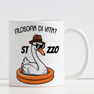 Tazza personalizzata ironia Filosofia di vita? Idea regalo amico amica fidanzato fidanzata