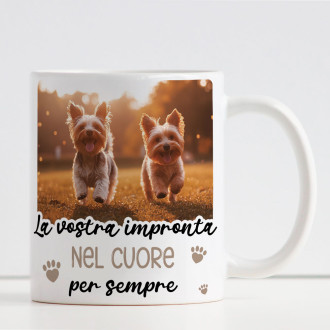 Tazza con Foto Cane Gatto Personalizzata – La tua impronta nel cuore per sempre