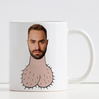 Tazza cazzone, con testicoli e foto, regalo addio nubilato, compleanno, o scherzo per l'amico
